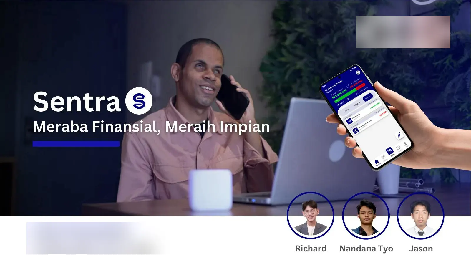 Sampul pitch: 'Meraba Finansial, Meraih Impian'.